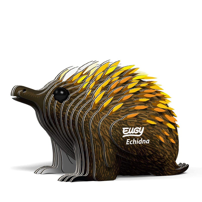 اوجي أحجية Eugy Echidna ثلاثية الأبعاد مكونة من 26 قطعة ألغاز تعليمية صديقة للبيئة للأولاد والبنات والأطفال من سن 6 سنوات فما فوق - Image 3
